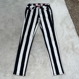 Justice premium stripe skinny jeans